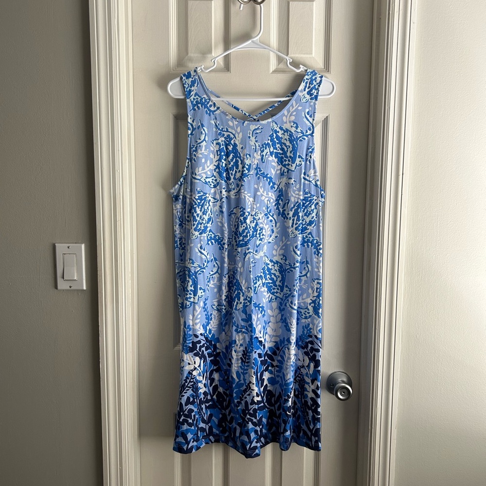 LILLY PULITZER XL blue dress